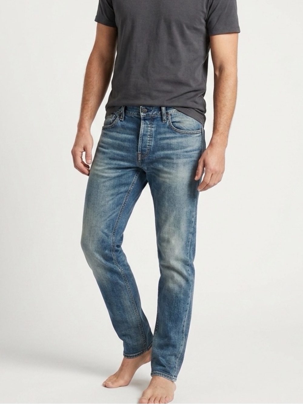 EDWIN EX32 Denim Jeans Men's Size 28 Made in Japan Faded Slim Fit